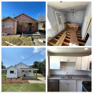 Before and after photos of a home renovated by We Are Home Buyers