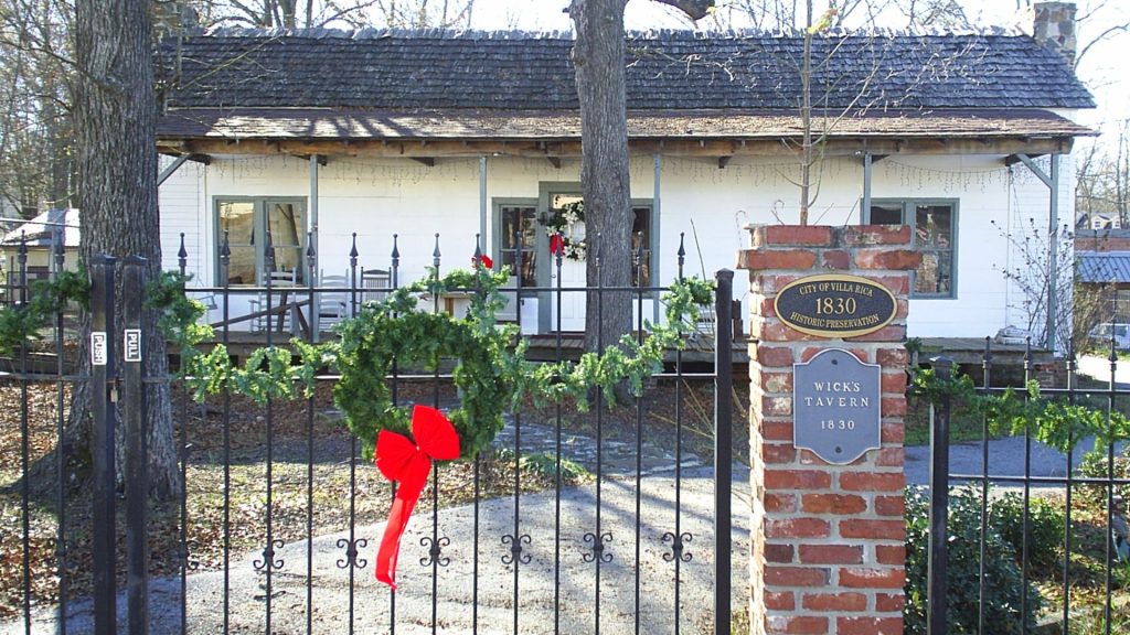 Historic Wicks Tavern in Villa Rica Georgia