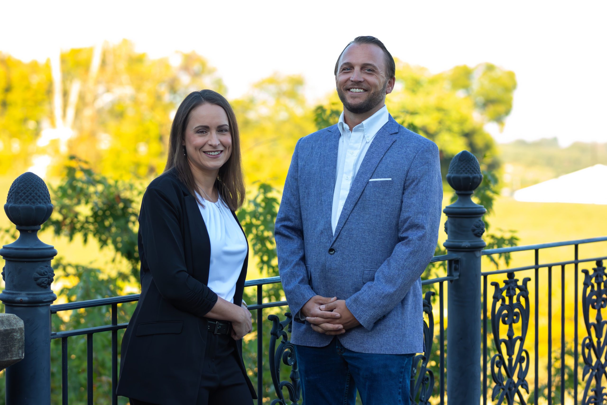 Grant Garab and Christie Welch Carroll from Prestige Home Brokers